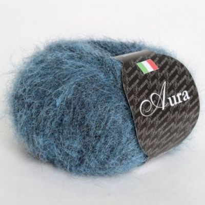 Пряжа SEAM AURA (822, джинс) Состав: 70% сури альпака 30% полиамид; 25г/225м