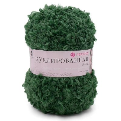Пехорка Буклированная (киви 117 ) 30% мохер 20% шерсть 50% акрил 200 гр/220 м
