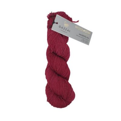 GAZZAL Wool Star (3826) 100% Тонкая шерсть мериноса супервош 100 г / 350 м